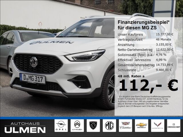 MG ZS Comfort 1.5 VTi EU6d LED Apple CarPlay Androi