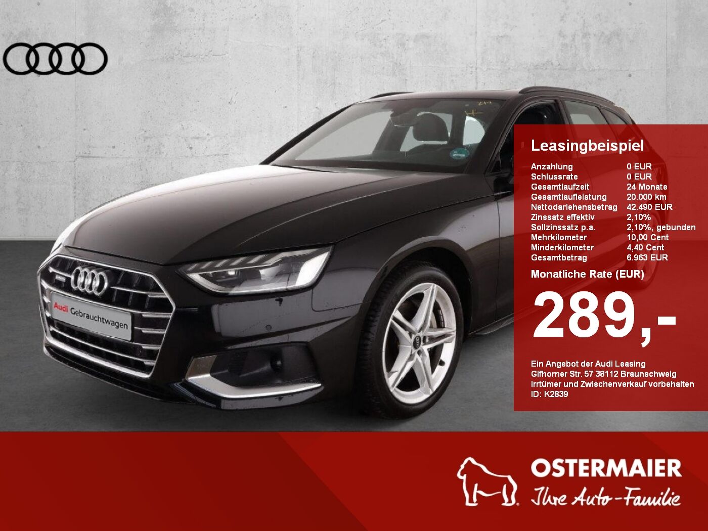 Audi A4 Avant ADVANCED QUATTRO 40TDI 204PS.STRONIC.LE