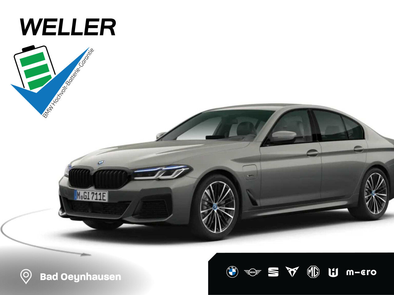 BMW 530e Sportpaket Bluetooth HUD Navi Vollleder Klima