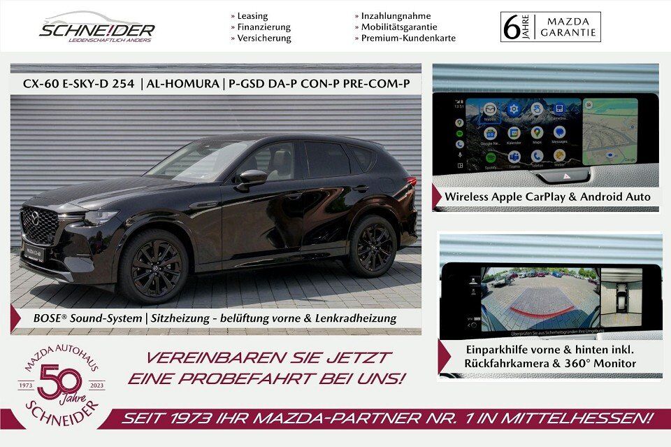 Mazda CX-60 2024 e-SKY-D 254 HOMURA *alle Pakete*+AHK