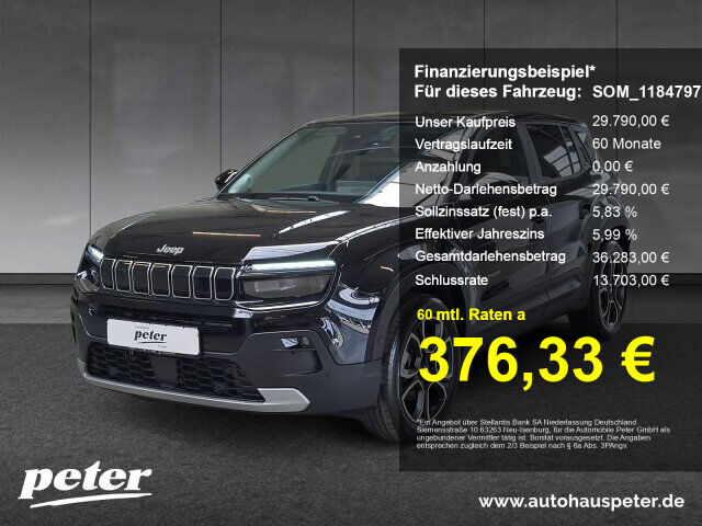 JEEP Avenger e-Hybrid MY24 Summit 1.2 T3 48V FWD 81kW