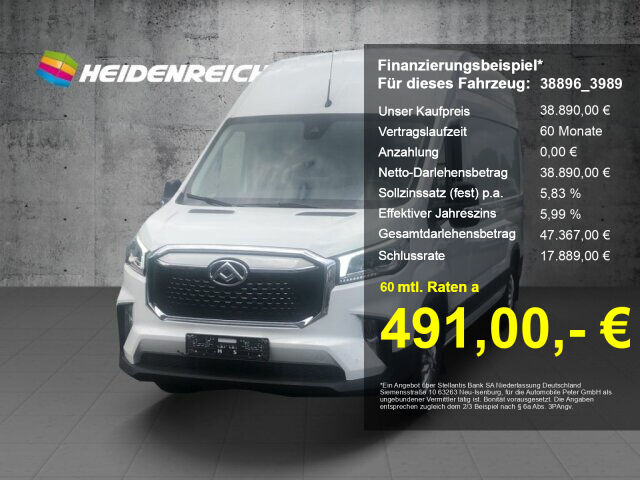 MAXUS eDeliver 9 Kastenwagen L3H3 (72 kWh) LED Klima