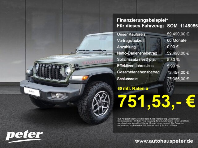 JEEP WRANGLER ICE MY24 Rubicon 2.0l T-GDI 272 PS 4x4