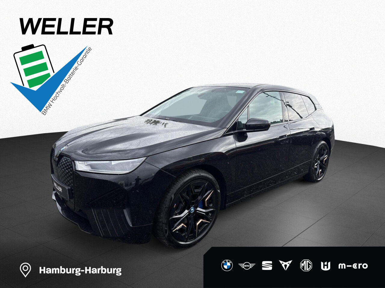 BMW iX xDr 40 Sport SkyL,Luftfed,360°,SoftC,H/K,St+G