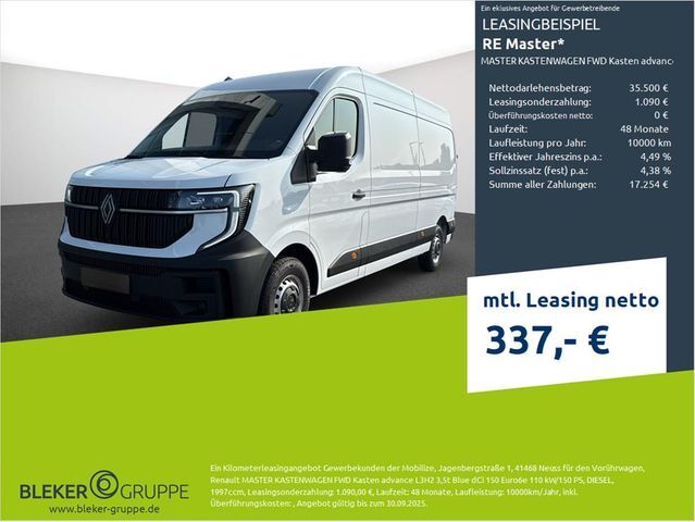 Renault Master KASTENWAGEN FWD Kasten advance L3H2 3,5t