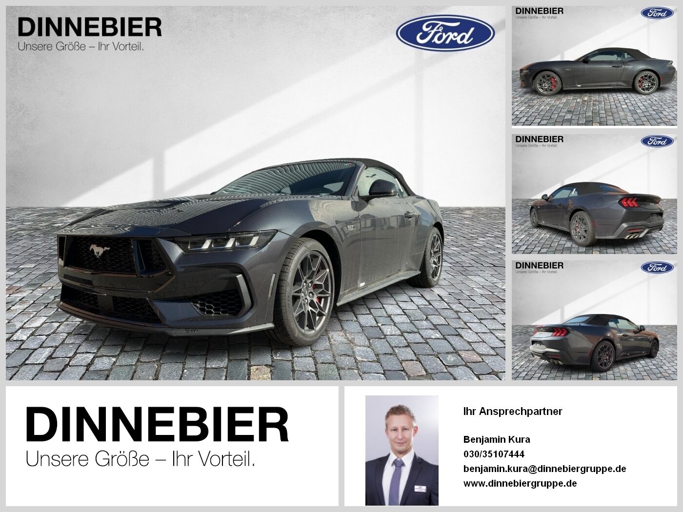 Ford MUSTANG GT CONVERTIBLE 5.0 LED+Kamera+Navi