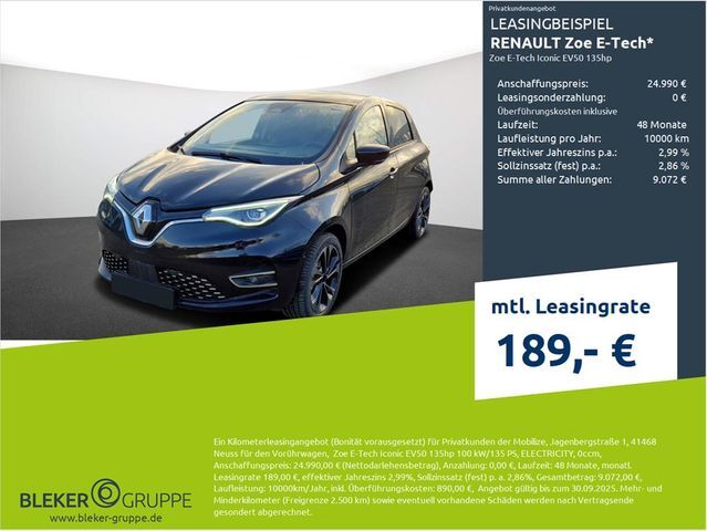 Renault ZOE E-Tech Iconic EV50 135hp