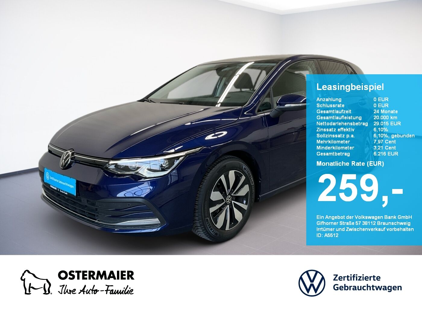VW Golf VIII MOVE 2.0TDI 150PS DSG ACC.AHK.KAMERA.N