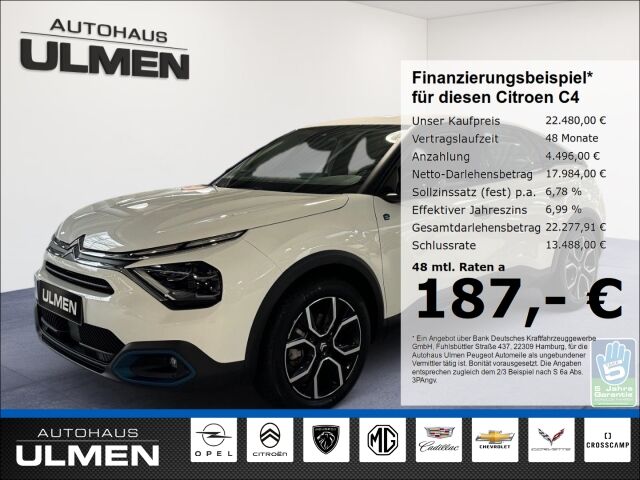 Citroen C4 e-Elektromotor 136 Feel LED Mehrzonenklima DA