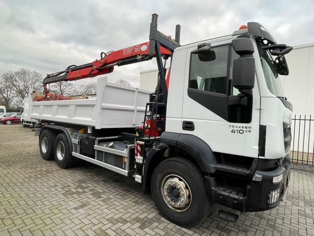 Iveco Trakker 410 Kipper mit Kran Fassi 155/Funk 6x4