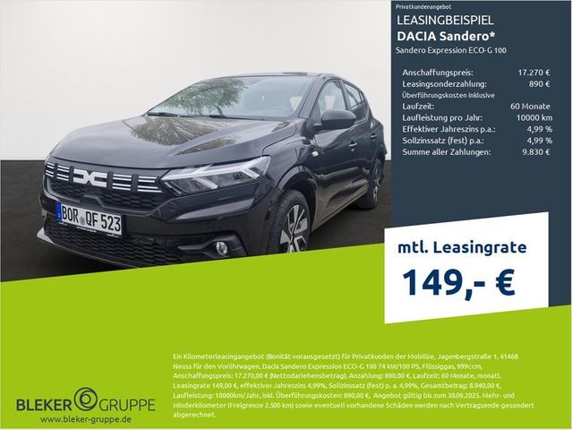 Dacia Sandero Expression ECO-G 100