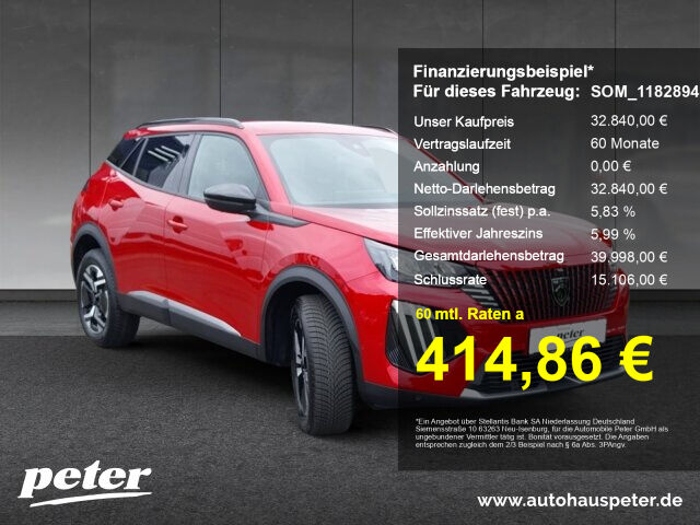PEUGEOT 2008 Allure Hybrid 145 360°Kamera+SHZ+Navi+Grip+