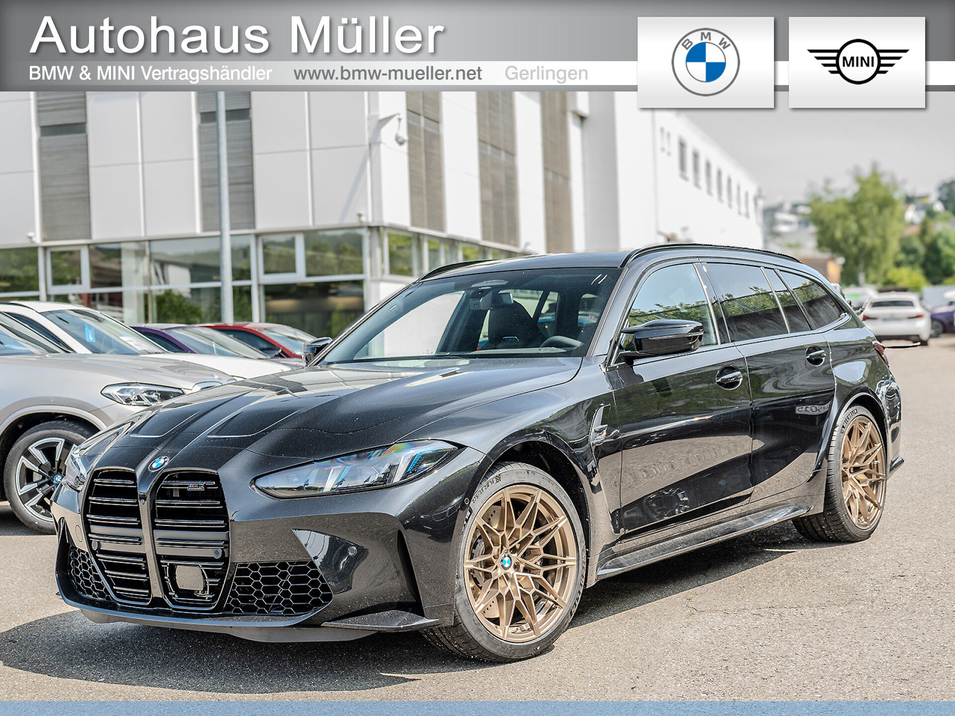BMW M3 Touring Ind. Felge goldbronze matt Bluetooth