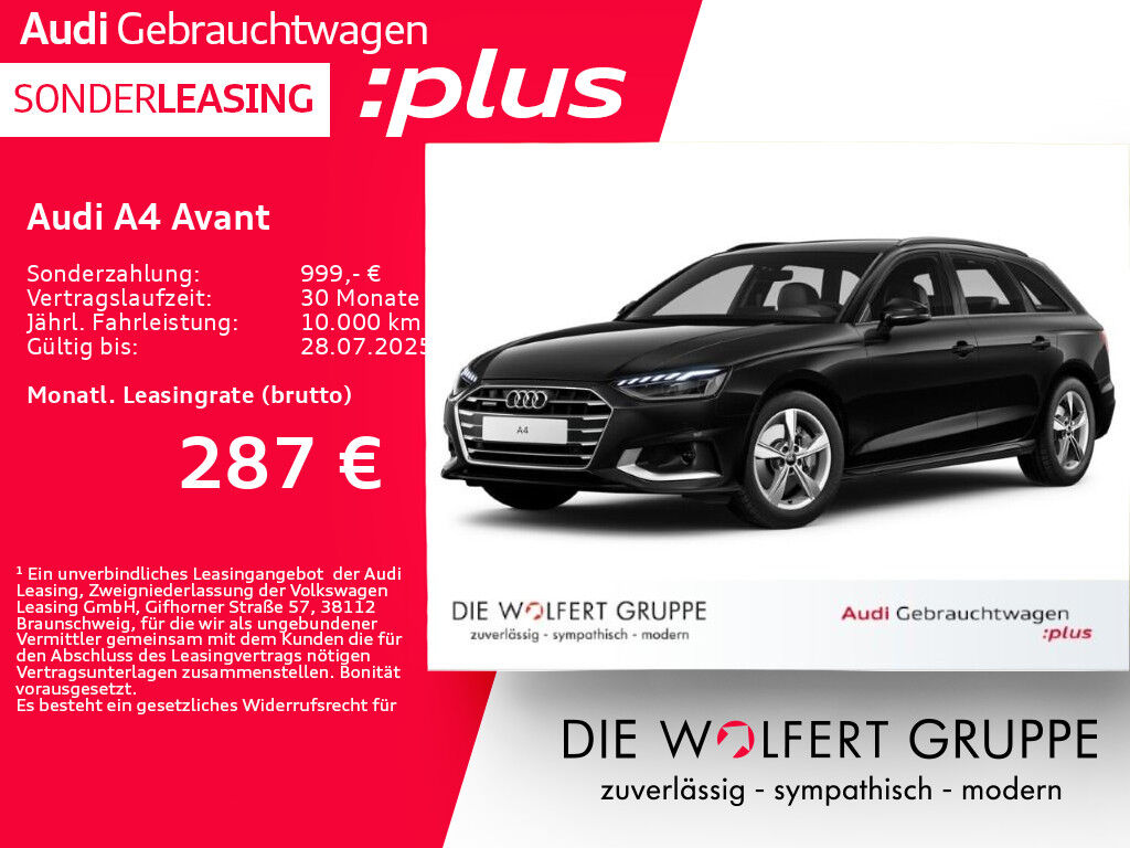 Audi A4 Avant advanced 40 TFSI quattro S tronic ACC