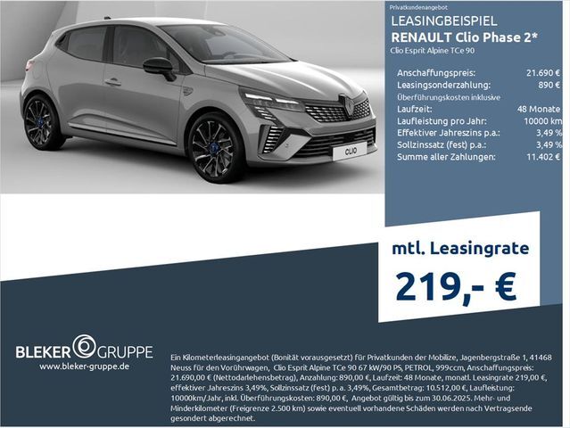 Renault CLIO Phase 2 Clio Esprit Alpine TCe 90