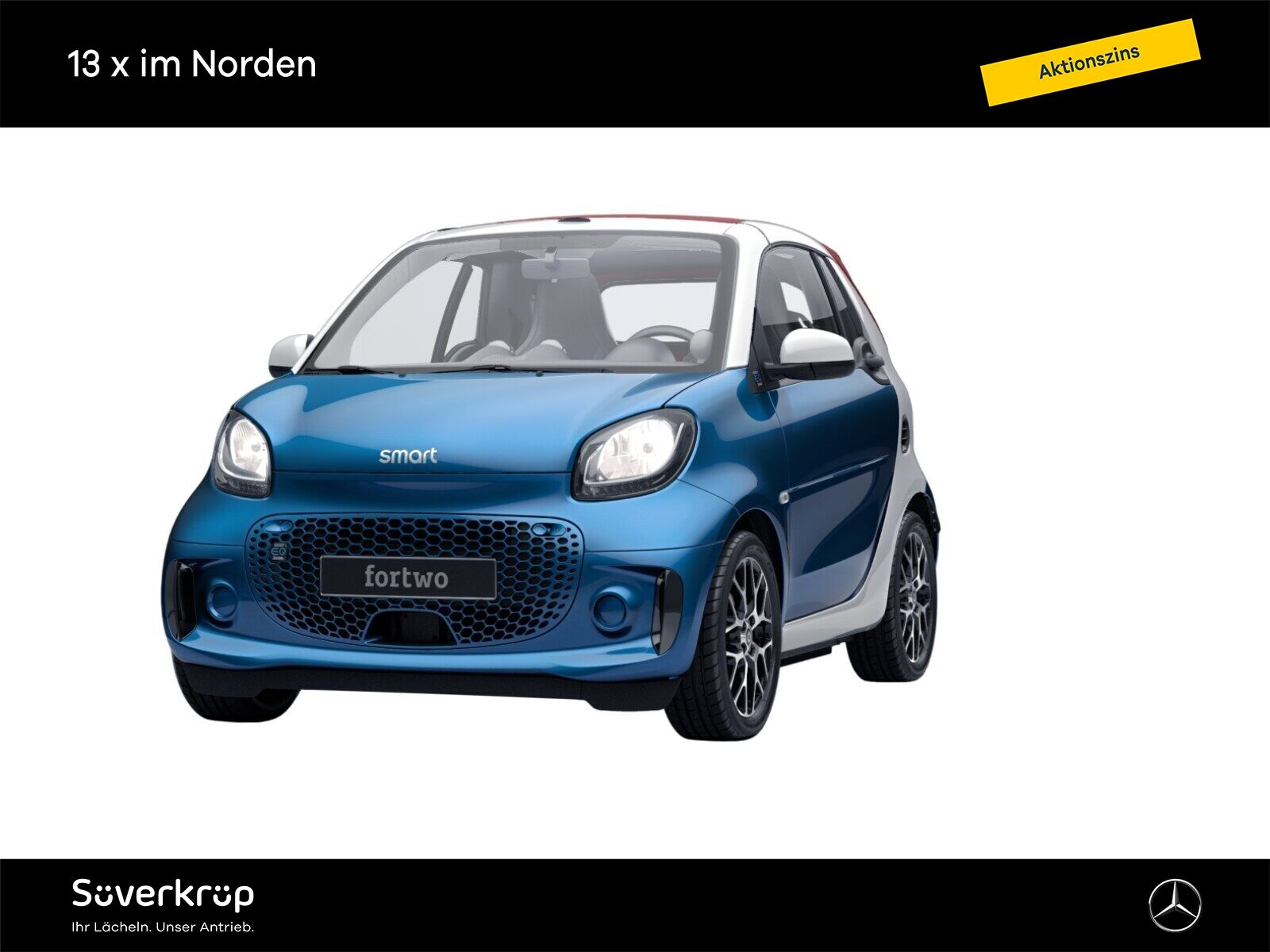 Smart EQ fortwo cabrio prime Kamera 22KW SHZ Leder