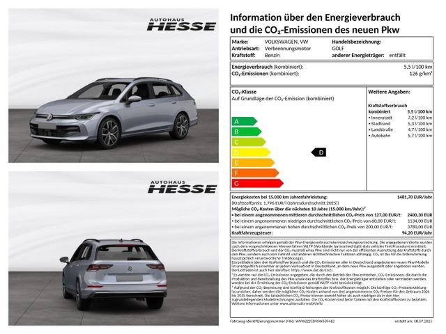 VW Golf Variant R-Line 1,5 l eTSI OPF 110 kW (150 P