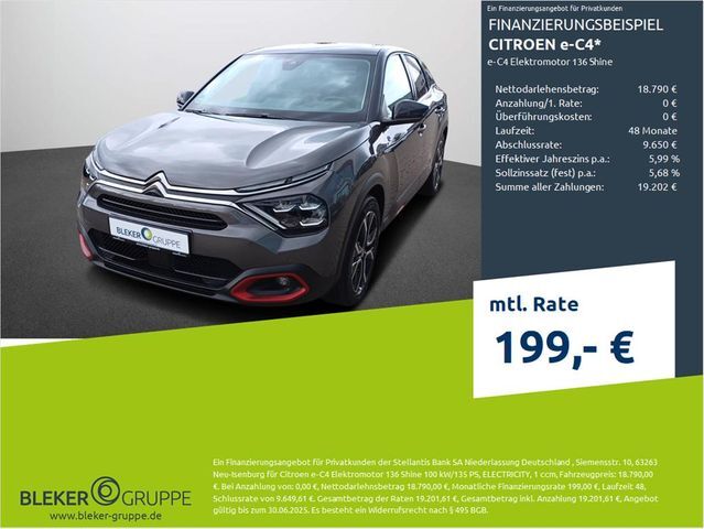 Citroen e-C4 Elektromotor 136 Shine