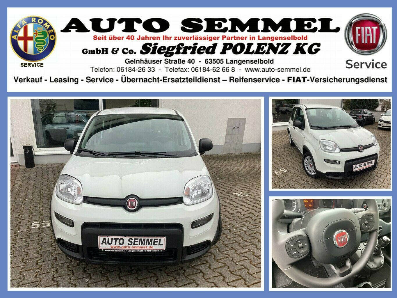 Fiat Panda MY24 Hyb. 1.0 GSE Bluetooth, Einparkh.