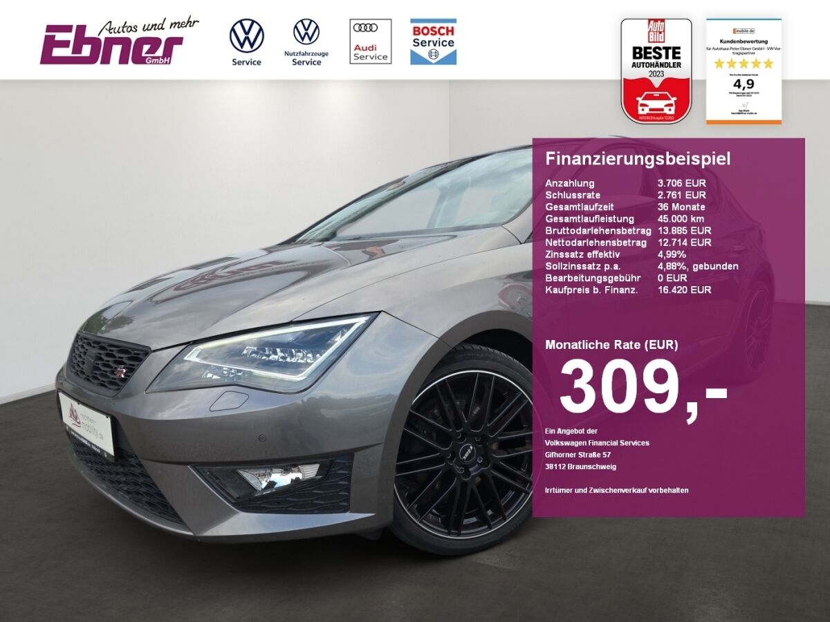 Seat Leon FR 1.4TSI 150PS DSG PANO+LED+NAVI+APP+18 AL