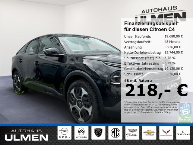 Citroen C4 Feel EU6d PureTech 130 EAT8 Automatik Klimaau