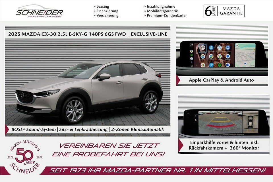Mazda CX-30 2025 e-SKY-G 2,5l 140PS M-Hybrid Exclusive-line