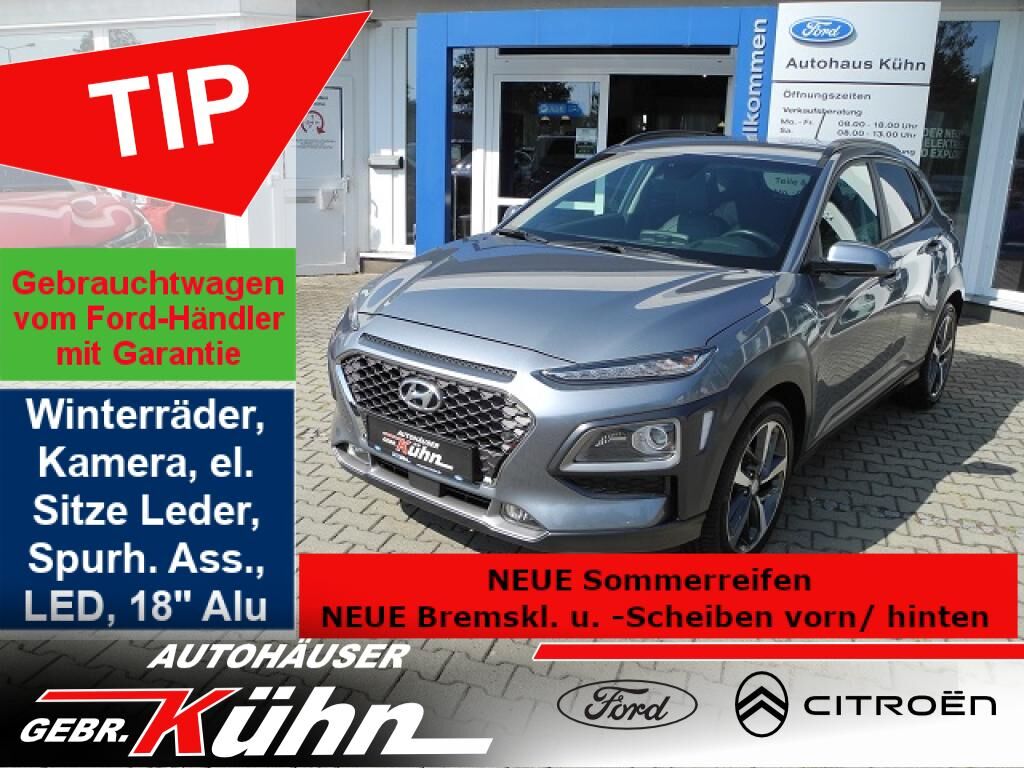 Hyundai Kona 1.0 T-GDI Premium - Navi, WR, belüf. Sitze