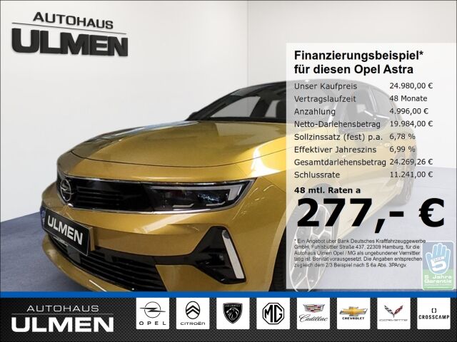 Opel Astra Ultimate 1.2Turbo Navi Voll-Leder Voll-LED