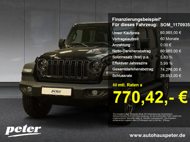 JEEP WRANGLER ICE MY24 Rubicon 2.0l T-GDI 272 PS 4x4