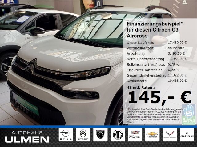 Citroen C3 Aircross 1.2 PureTech 110 EU6d PT130 S&S C-Se