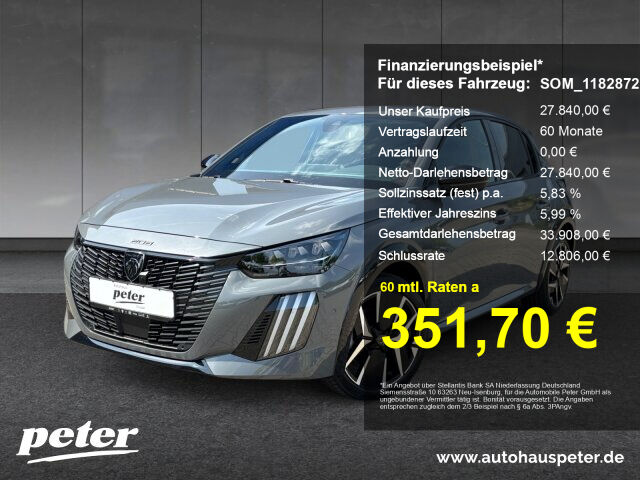 PEUGEOT 208 GT Hybrid 110 +360°Kamera+Navi+Keyless+