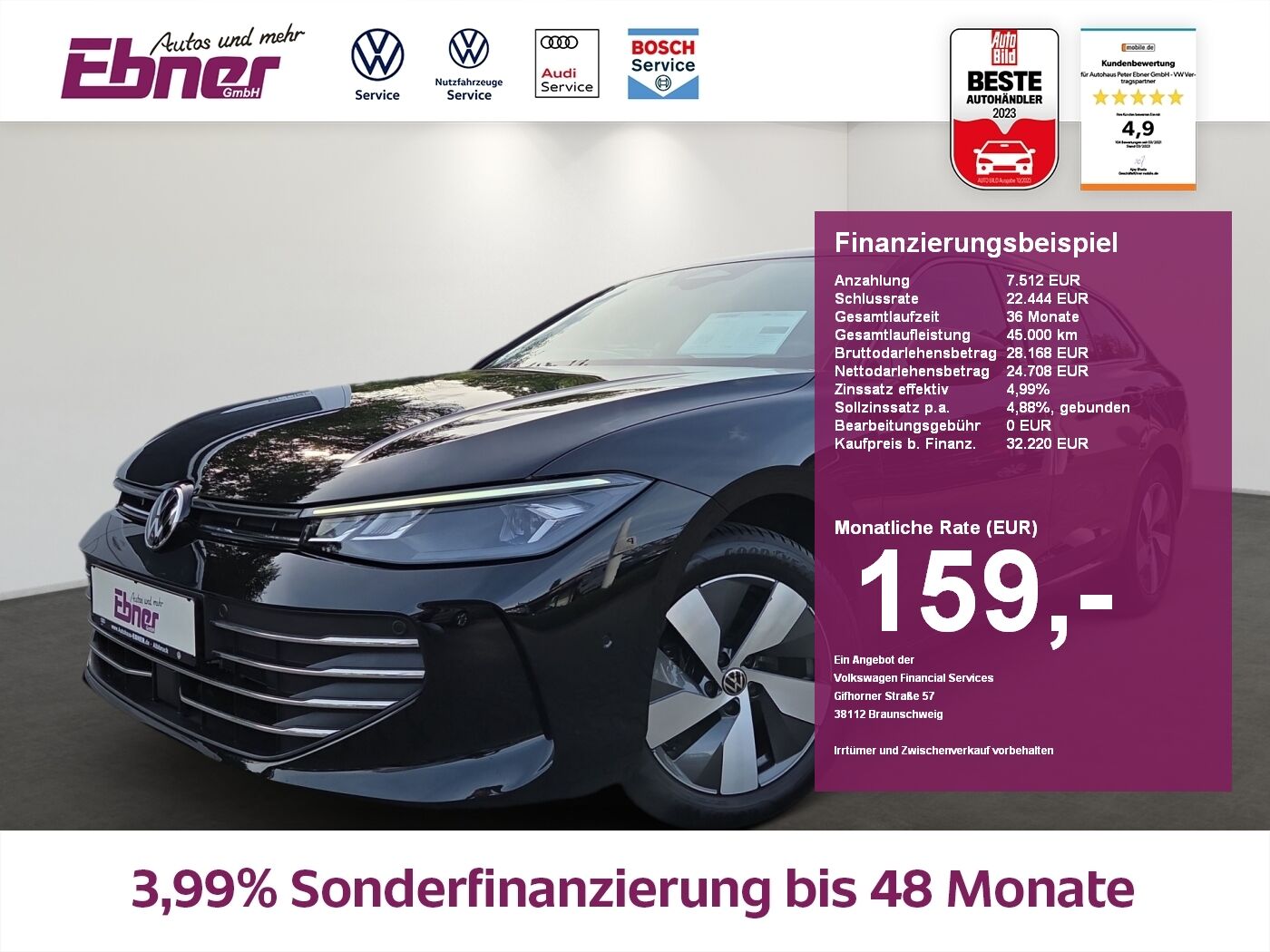 VW Passat Variant IQ.DRIVE 1.5TSI DSG AHK+KAMERA+AC
