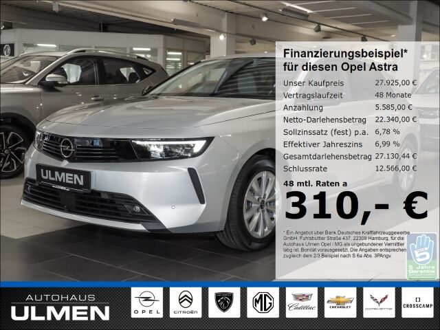 Opel Astra Edition digitales Cockpit LED Apple CarPla