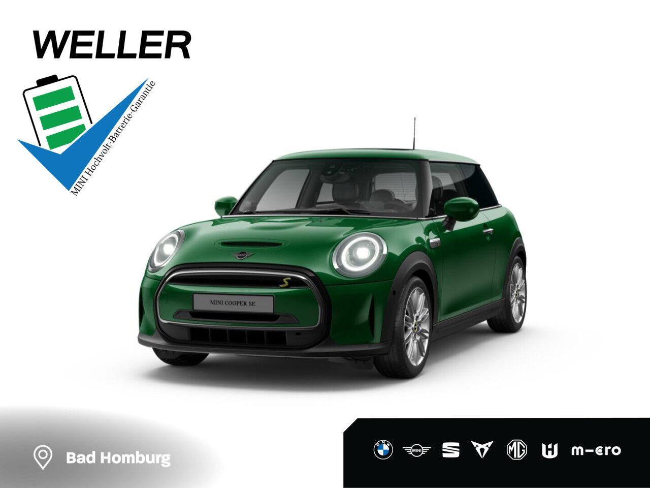 MINI Cooper SE 3-T. Pano. Leder HUD H/K LED Rfk DA DAB