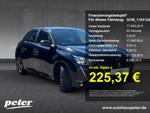 PEUGEOT 208 Active 100 EAT8 Klima+SH+EPH+LM