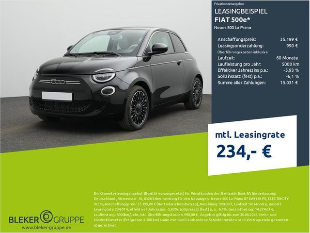 Fiat 500e Neuer 500 La Prima/KomfortP/TechP/LED/Navi